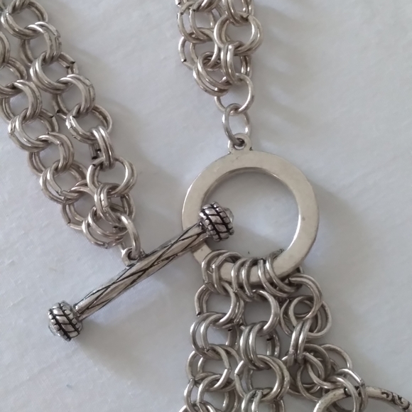 Chico's double strand silver tone key necklace 28" - Picture 10 of 10